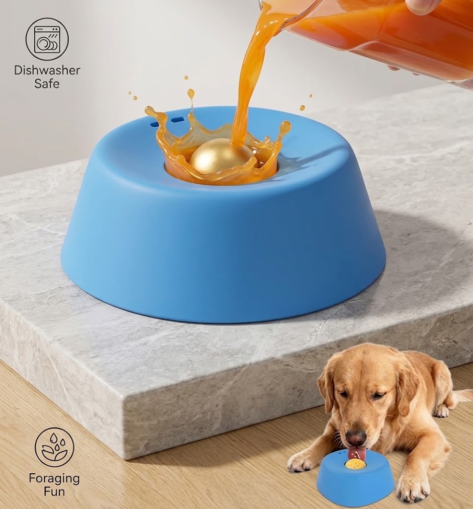 Anti-Choking Slow Feeder Bowl